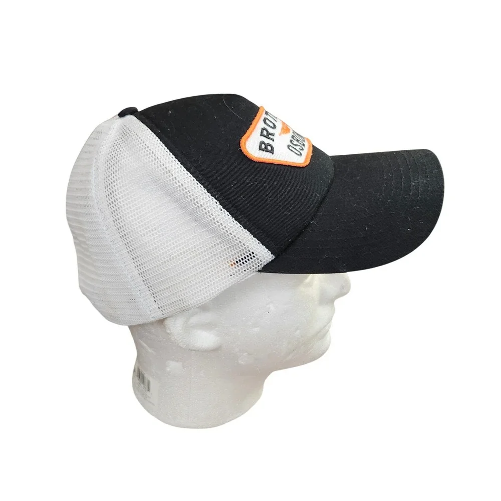 Brothers Osborne Trucker Hat Black White Orange Mesh Snapback Tour Merch Cap